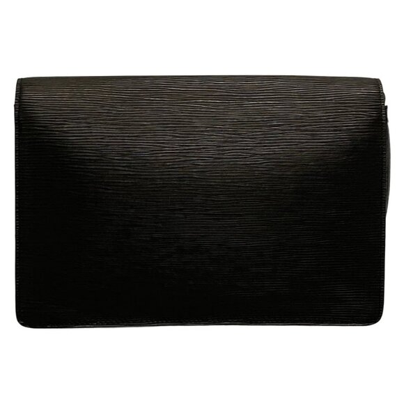 LOUIS VUITTON Pochette Sellier Dragonne Noir Epi TH0928 Leather 375-052625 - Picture 2 of 12